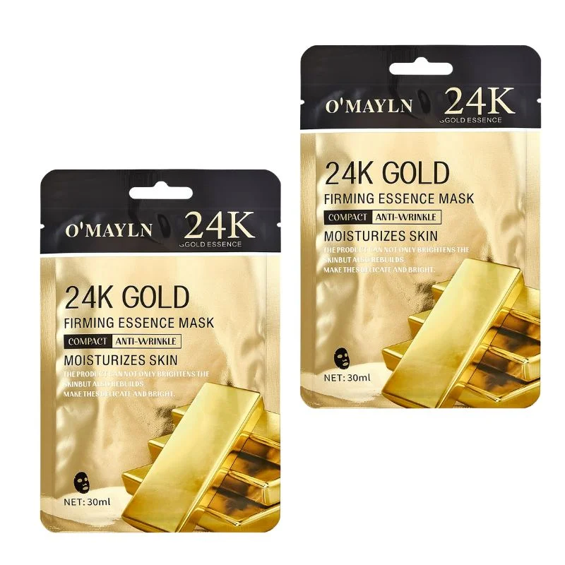 Pack of 2 | O' Mayln 24K Gold Firming Essence Mask 30ml | Skin Firming & Anti-Aging Treatment