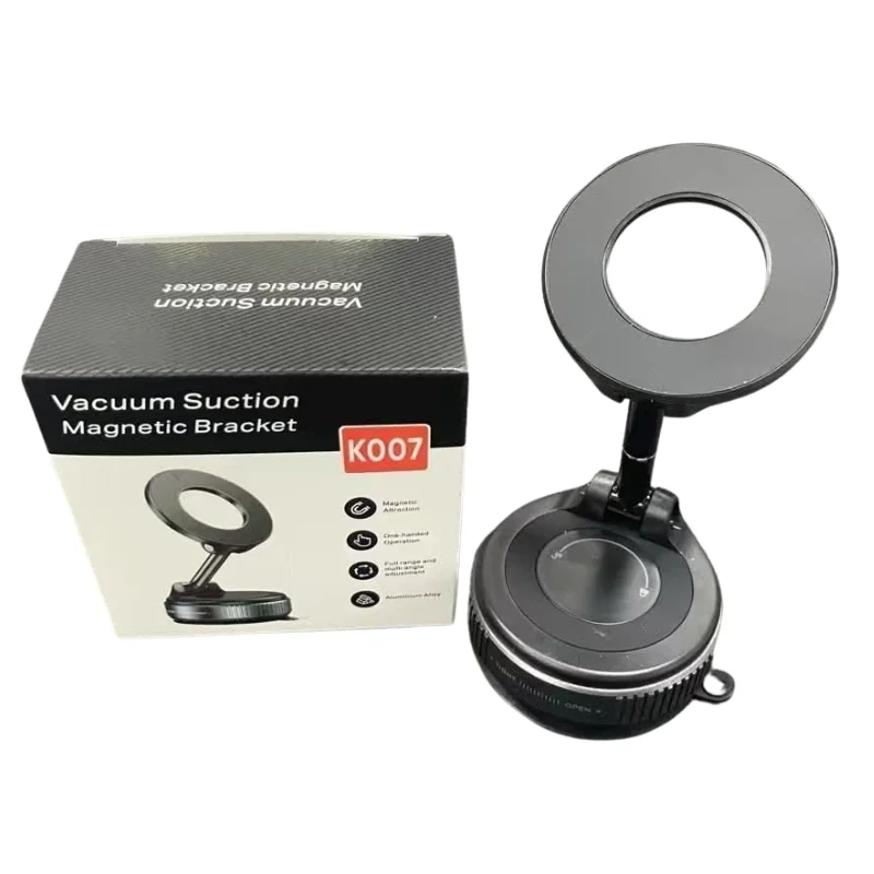 Foldable Magnetic Car Phone Holder | 360° Rotating Suction Mount, Universal