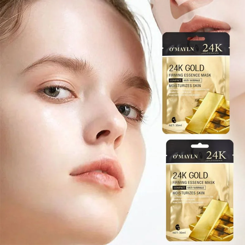 Pack of 2 | O' Mayln 24K Gold Firming Essence Mask 30ml | Skin Firming & Anti-Aging Treatment