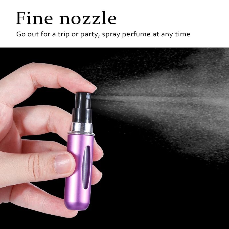 Portable Refillable Mini Perfume Atomizer | Travel-Size Spray Bottle | 5ml | Random Colors