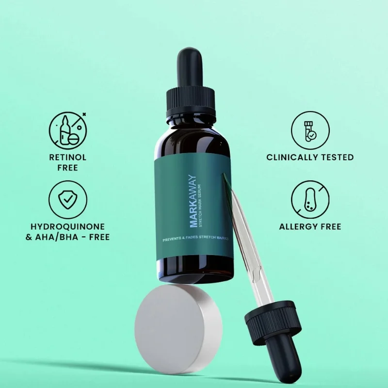 Markaway Stretch Mark Serum 30ml | Herbal Formula for Scars & Skin Elasticity