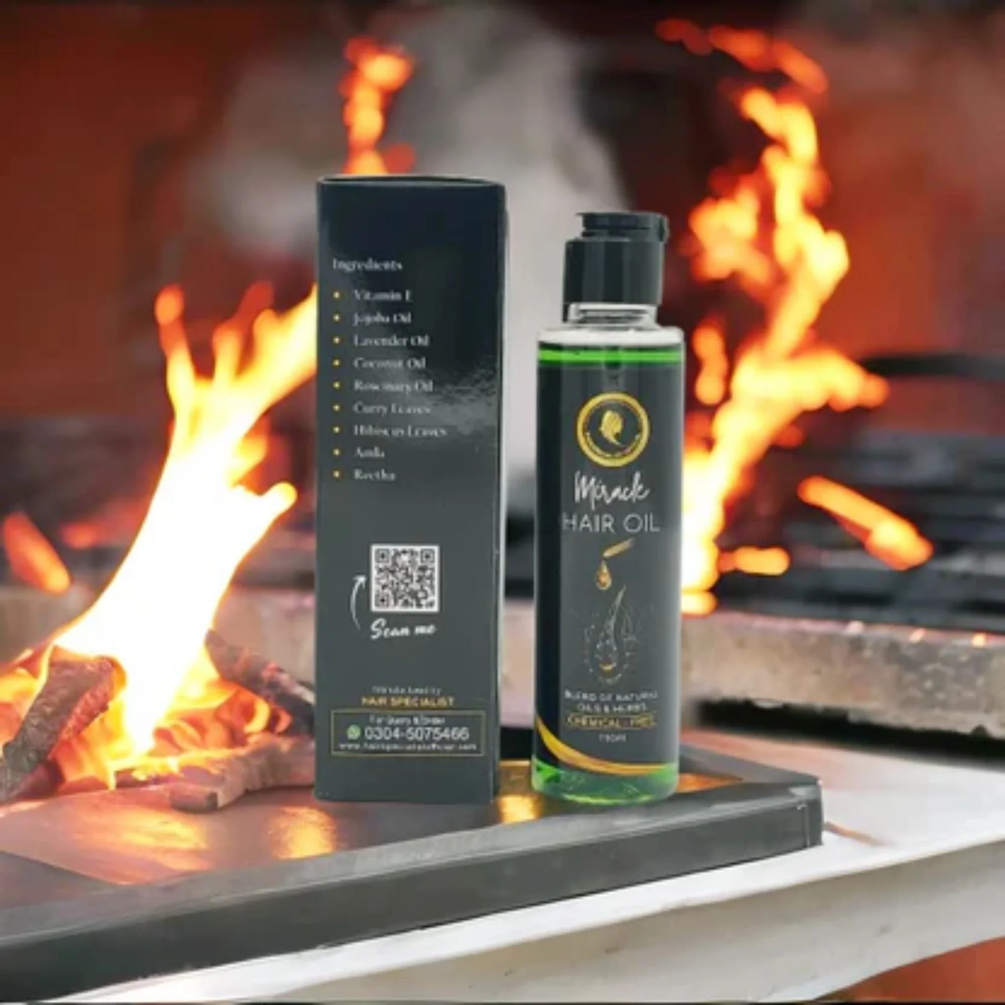 Miracle Herbal Hair Oil 150ml | Hair Growth, Strengthening & Shine Formula