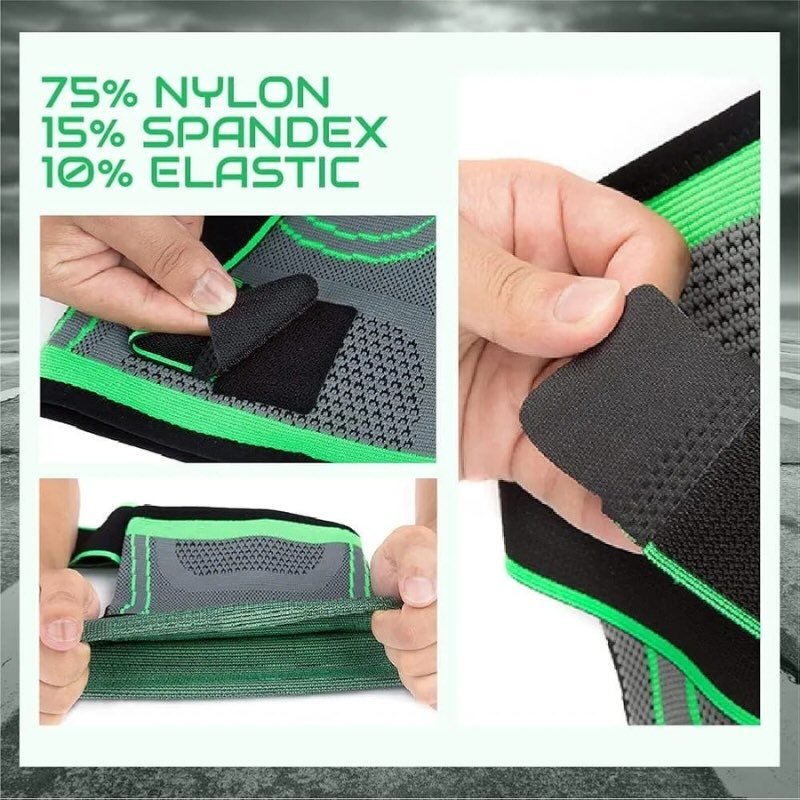 Adjustable 3D Knee Support Band with Patella Gel Pad & Anti-Slip Grip