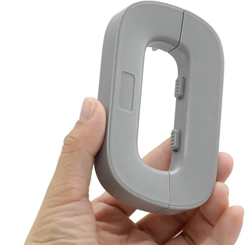 Child Safety Refrigerator Lock | Baby Proof Double Button Fridge Lock White & Grey