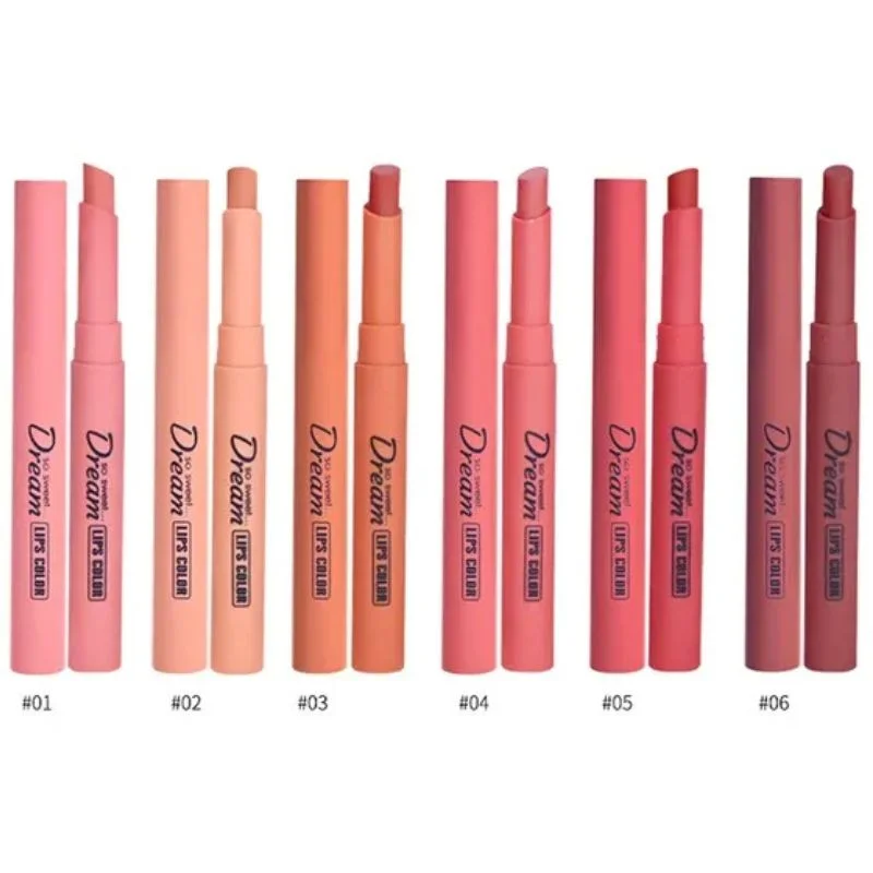 Hengfang Matte Dream Lipstick Set 6-Piece Long-Lasting Nude Shades | Waterproof, Smooth Finish
