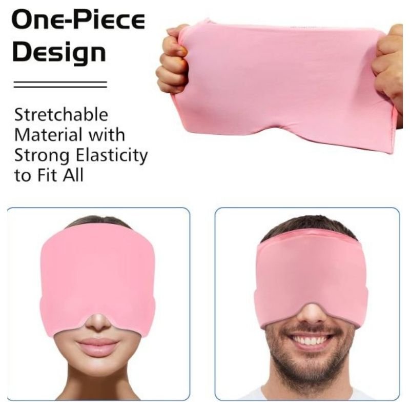 Headache Relief Gel Cap Hot Cold Therapy | Migraine, Tension & Puffy Eyes Relief