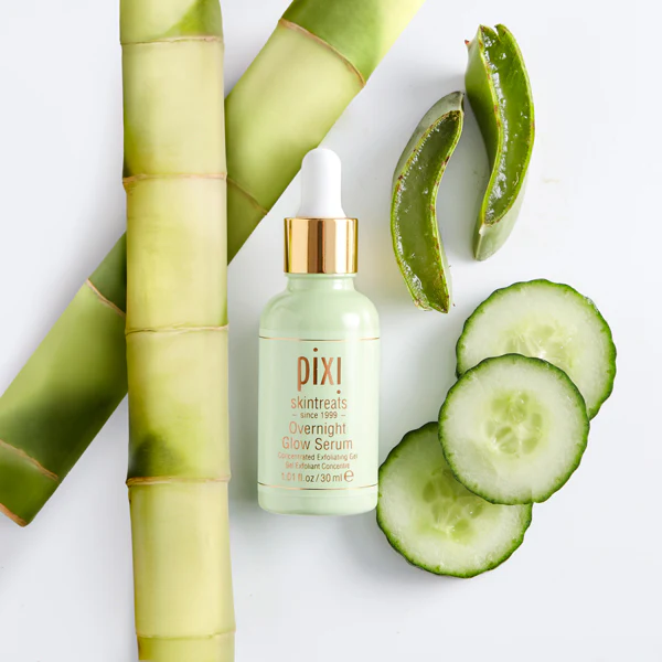 Pixi Overnight Glow Serum 30ml Exfoliating Brightening Serum with 10% Glycolic Acid and Vitamins