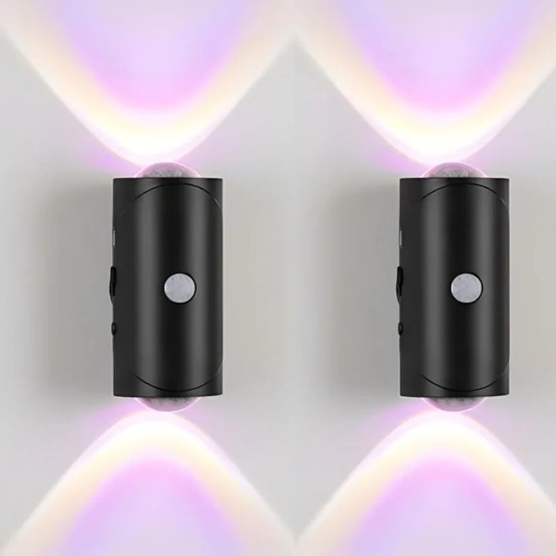 LED Night Light with Motion Sensor | Rechargeable Wireless Wall Lamp | Dimmable Smart Night Light | Magnetic Indoor & Outdoor Wall Light