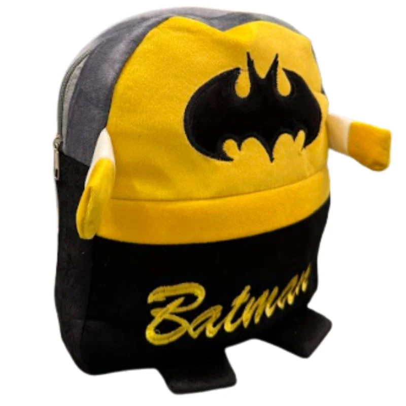 Cute Plush Batman Character Backpack | Stuffed School Bag & Gift for Kids