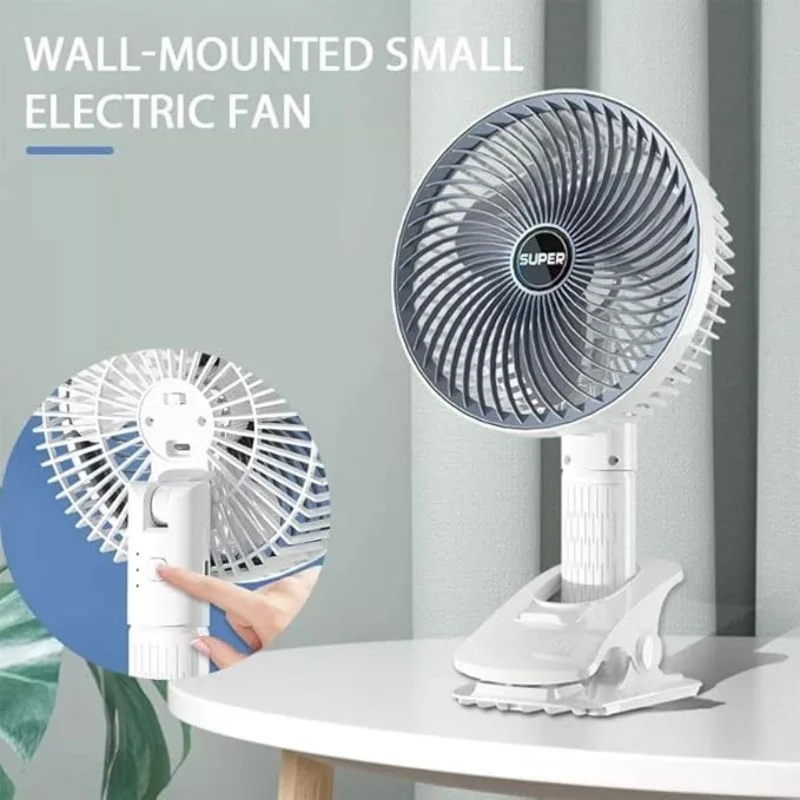 Rechargeable 3-in-1 Clip Fan | Handheld, Desktop & Wall Mounted Portable Fan with 3 Speed Modes