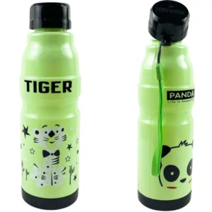 Kids Water Bottle 650ml | Cute Minions Panda Rabbit Design | Leak-Proof BPA Free | Random Color