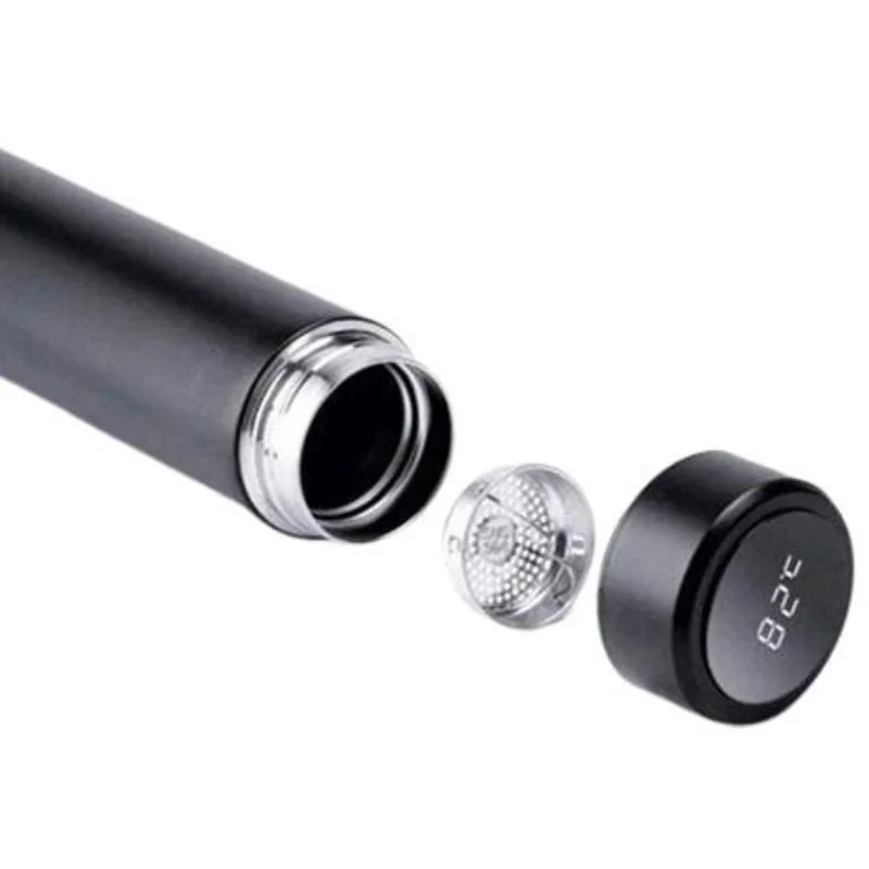 LED Temperature Display Water Bottle Stars Design  | Smart Stainless Steel Vacuum 500ml Flask | Random Color