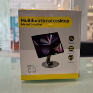 Multi-Angle 360° Rotating Metal Phone & Tablet Stand | Foldable, Universal & Elegant