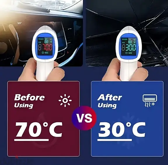 Foldable Car Windshield Umbrella Sunshade | UV Protection & Heat Blocker for All Vehicles
