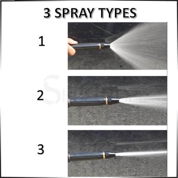 Metal High-Pressure Adjustable Nozzle Water Spray Gun | Heavy-Duty Brass Hose Sprayer for Cleaning & Watering