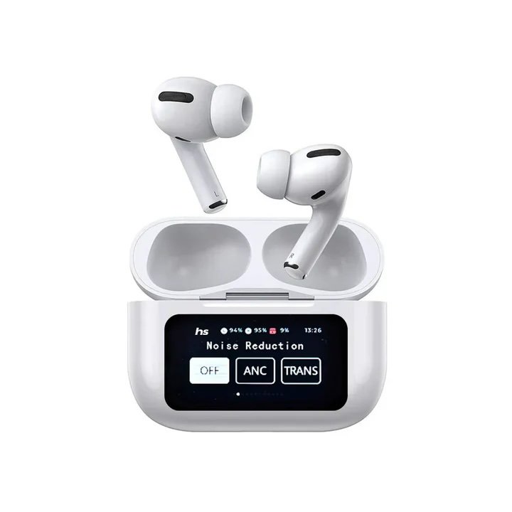 A9 Pro ANC Bluetooth 5.4 Wireless Earbuds with Smart Screen and Active Noise Cancellation