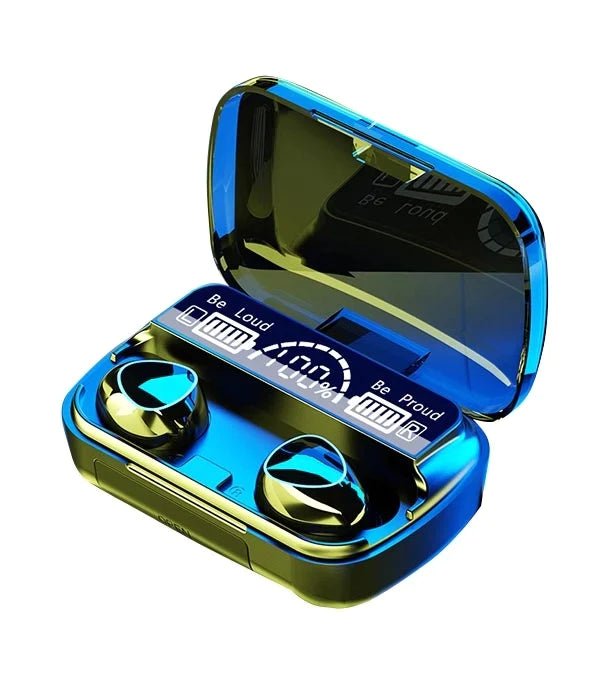 M10 Damix V 5.3 Bluetooth Wireless Earbuds with LED Display, Touch Control, and Long Battery Life